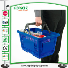Plastic Handle Powder Coated Shopping Baskets
